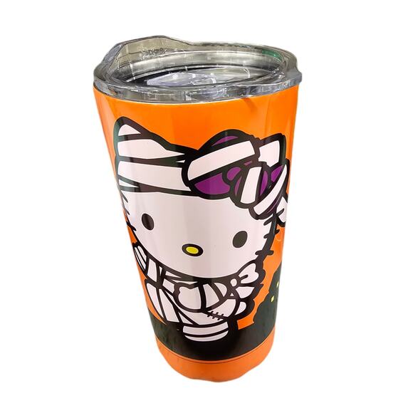 Hello Kitty Halloween Mummy Insulated Tumbler Cup With Lid-TikTok Viral-New - Picture 1 of 4